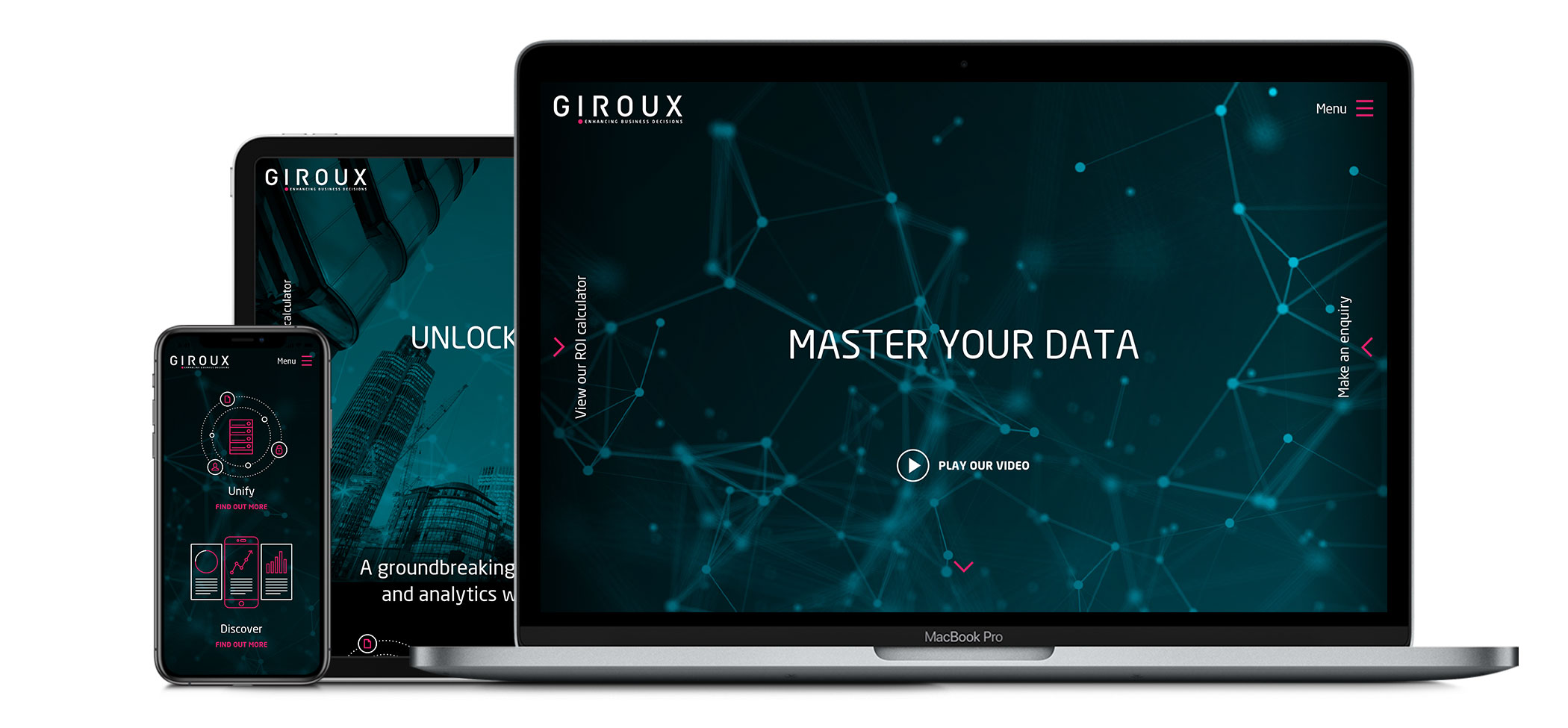 Giroux responsive website design and development